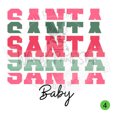 a picture of a baby's name in pink and green
